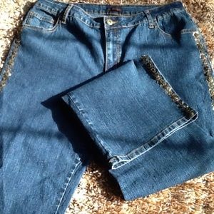 Andre-Bini Jeweled Blue Jeans